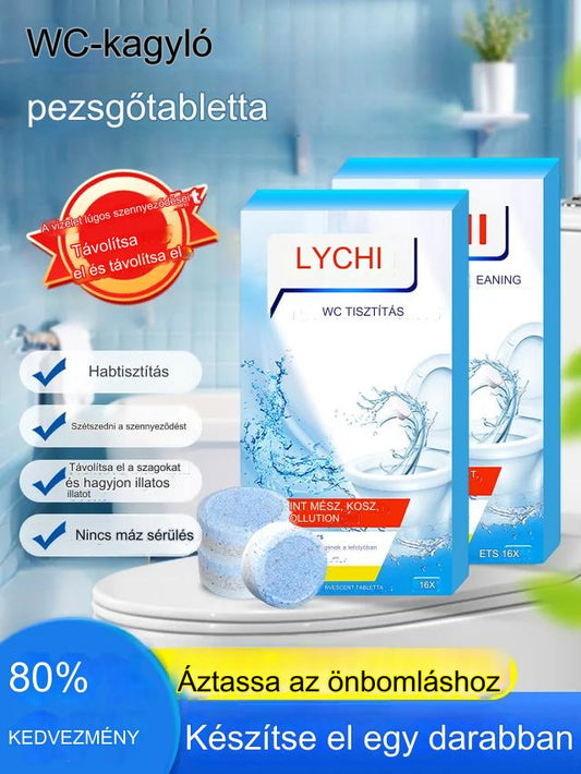 🌟【3 doboz】Erős WC-tisztító pezsgőtabletták