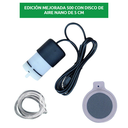 🐟Ultra csendes légpumpa, nagy térfogatú, állítható perlátor otthoni akváriumokhoz.