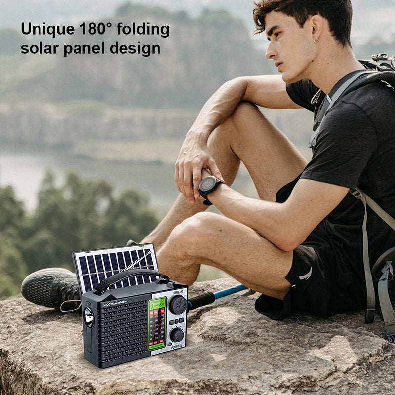 💥🏕️Multifunkcionális hordozható rádió, AM rádió, Bluetooth merevlemez, többzónás hangzás