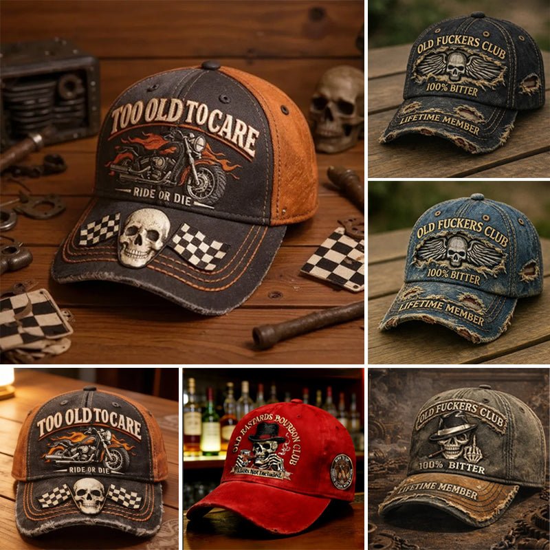 🏁💀Retró stílusú baseballsapka 3D digitális nyomtatással