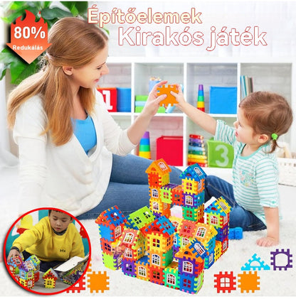 【70/140/210 darab】🎁🎁 Háztömbök Oktatójátékok