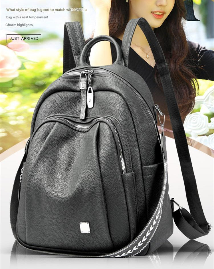 👜Puha bőr hátizsák/válltáska nőknek, sokoldalú, stílusos és nagy kapacitású utazótáska✨