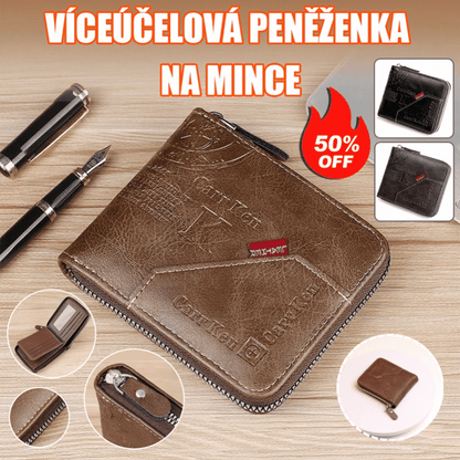 💰Szuper kedvezmény🔥Férfi retró stílusú cipzáras pénztárca