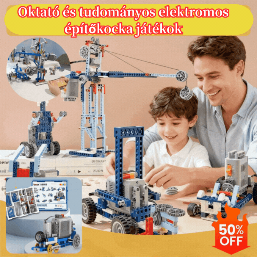 🎢🧩 Népszerű elektromos építőkockák, amiket a gyerekek imádnak