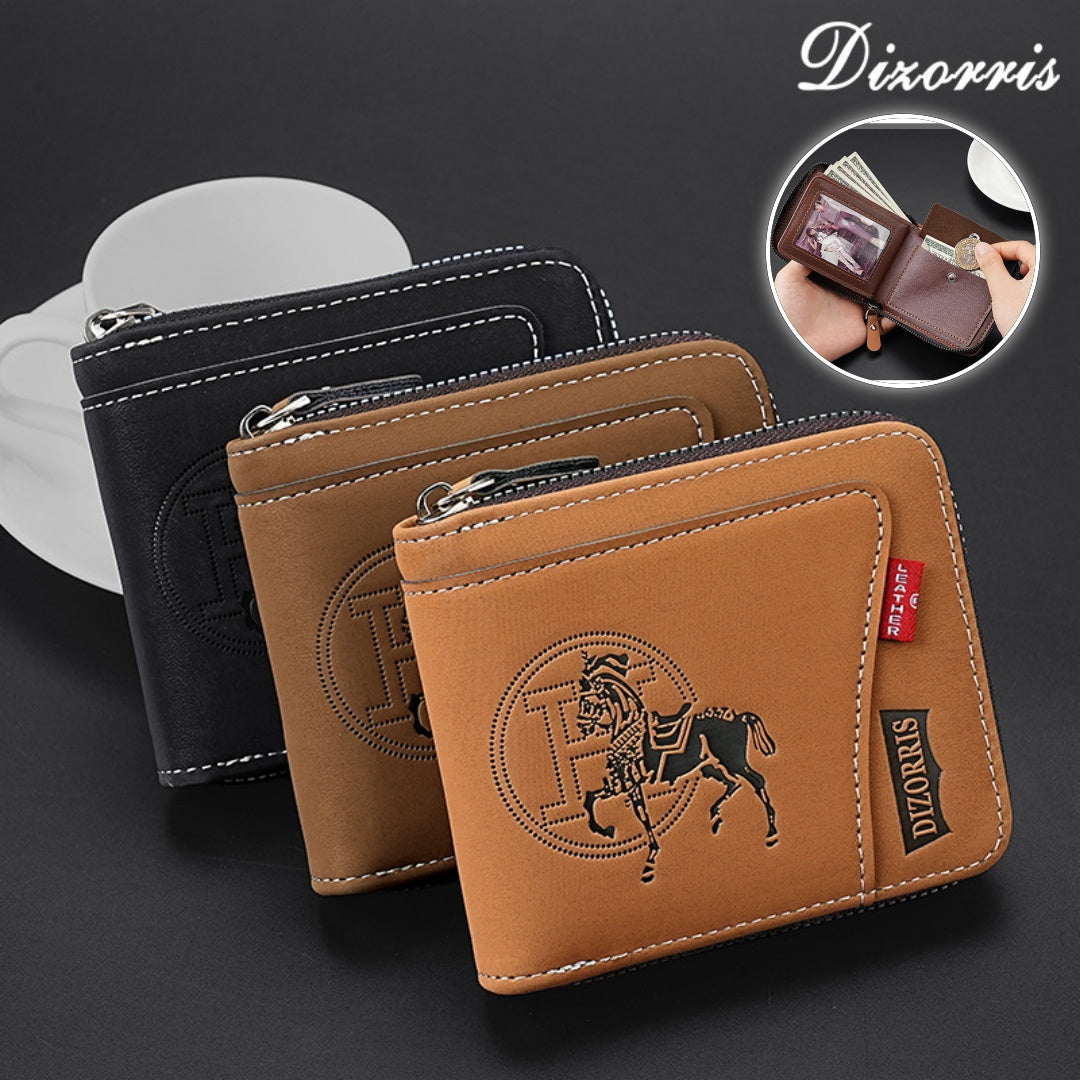 🔥🔥【Különleges ajánlat】Új divatos retró cipzáras férfi pénztárca