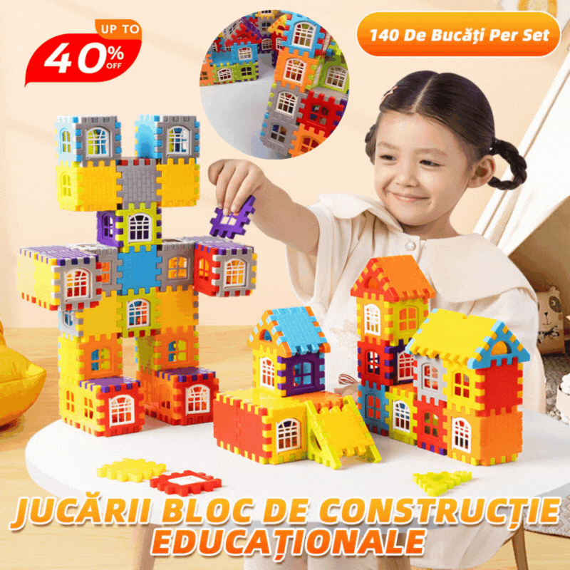 【70/140/210 darab】🎁🎁 Háztömbök Oktatójátékok